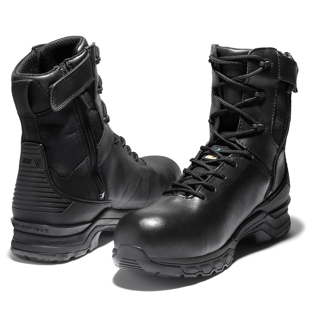 Bocanci De Muncă Timberland Barbati Negrii - Pro® Hypercharge 8\" Comp Toe - Romania - OJDXMP051